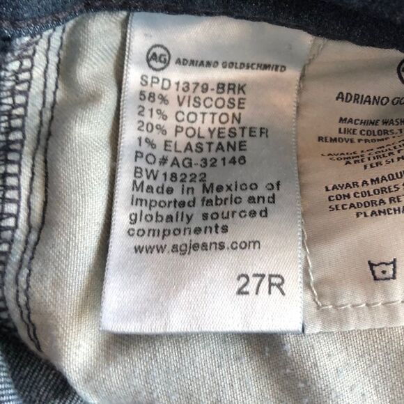 AG Farrah High Waist Ankle Skinny Sz27R - Picture 8 of 8